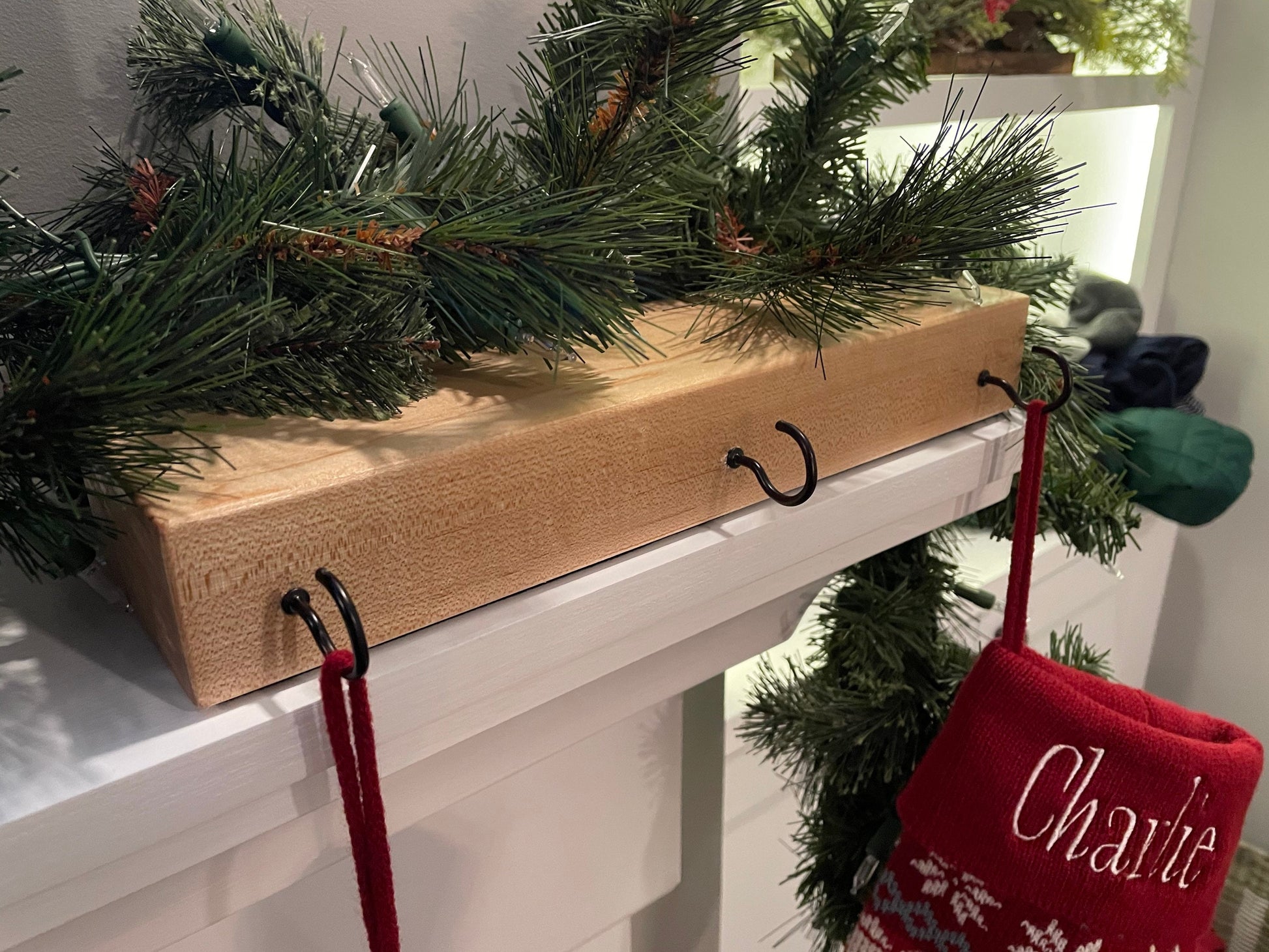 Maple Stocking Holders