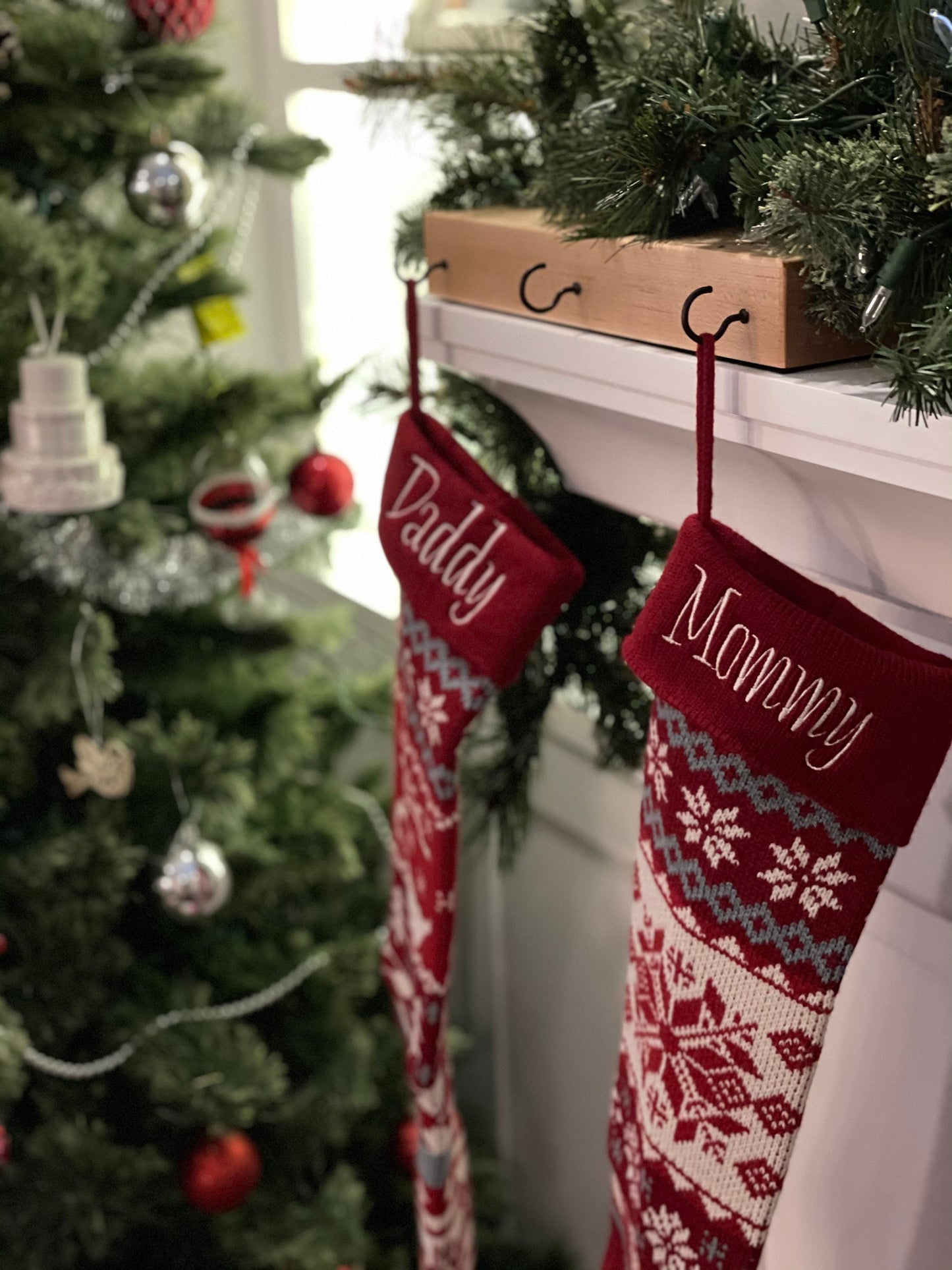 Maple Stocking Holders