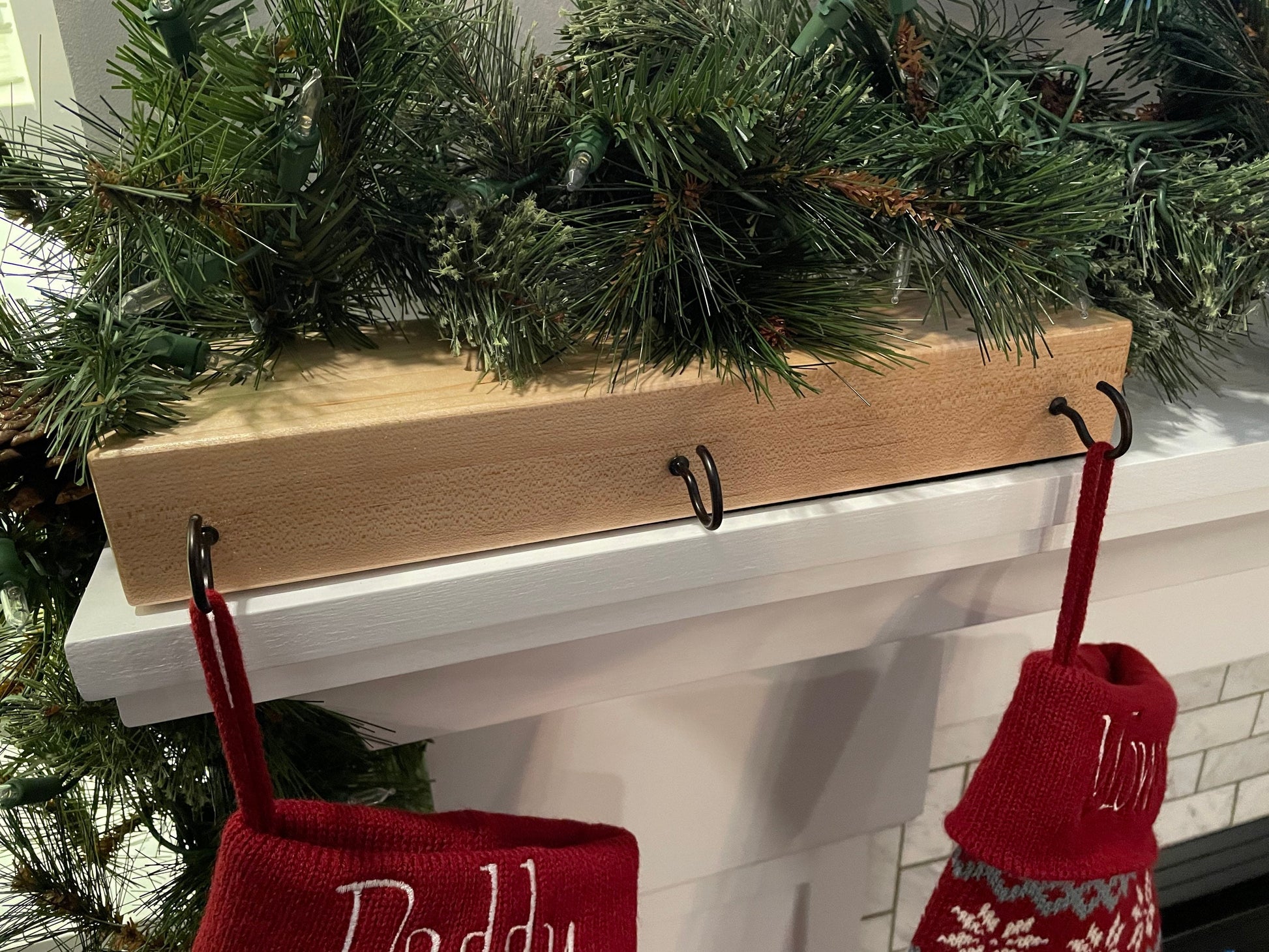 Maple Stocking Holders