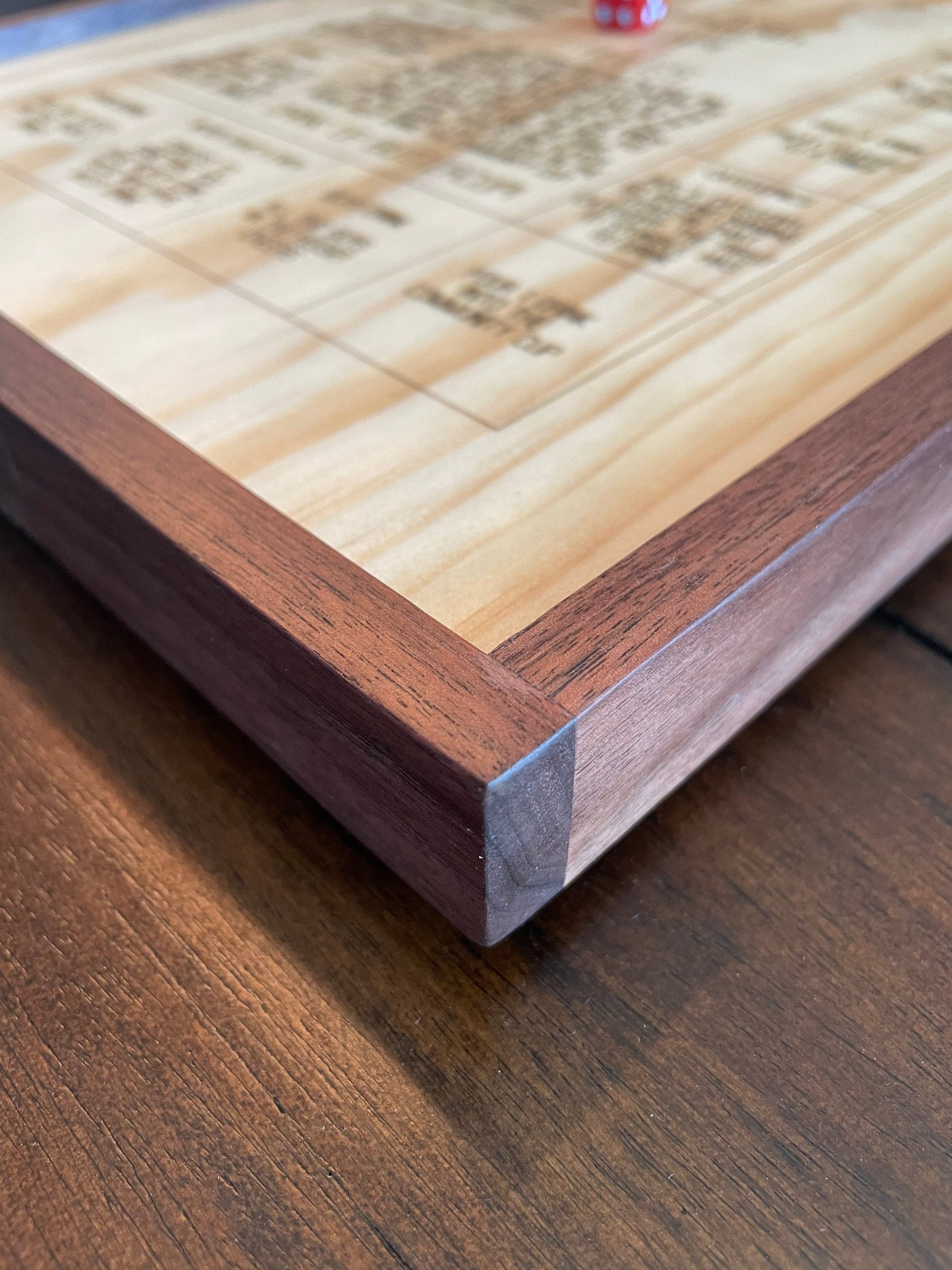 Walnut Framed Drinkopoly Dice Game