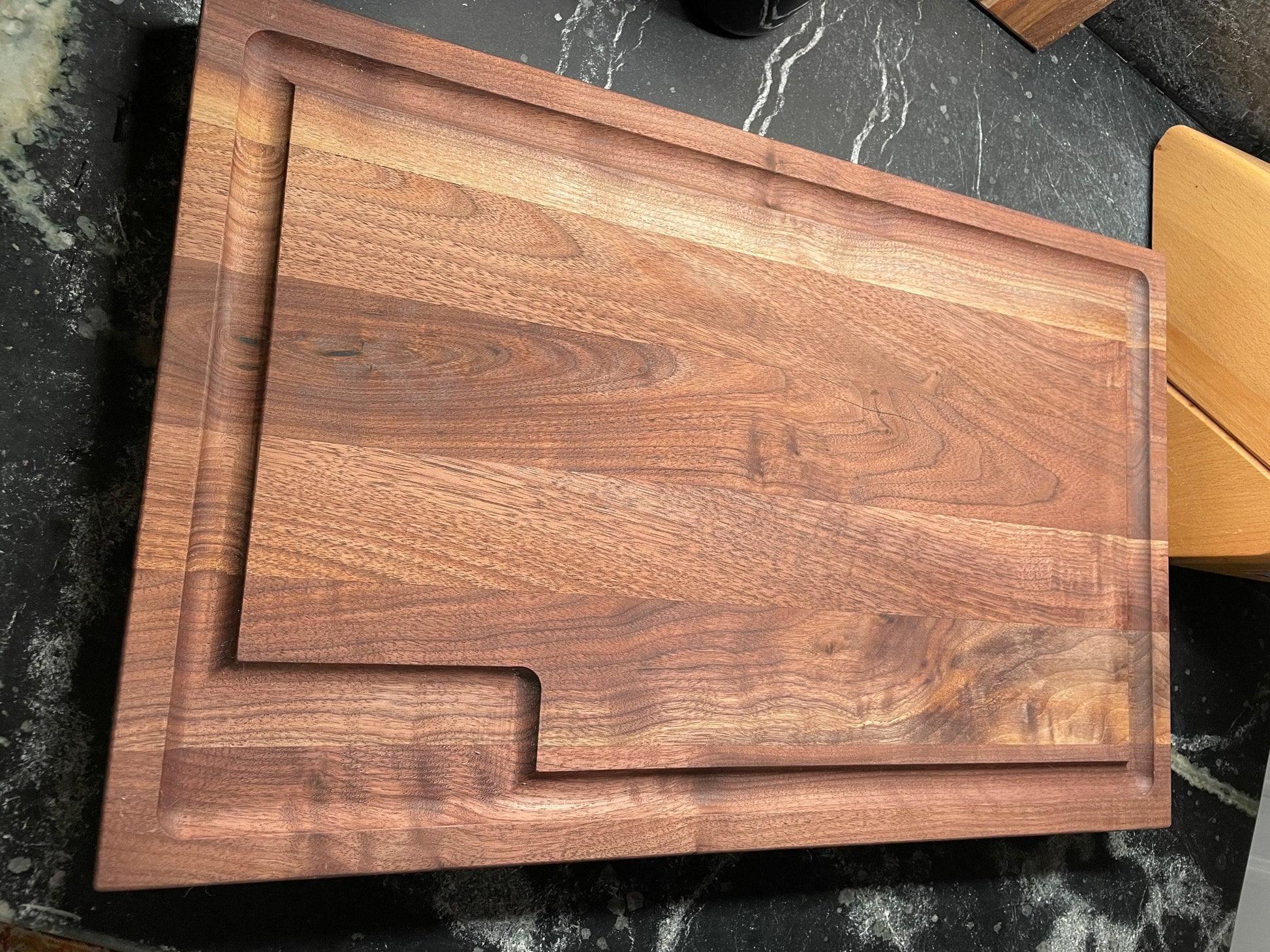Solid Walnut Cutting Board with Personalized Engraving