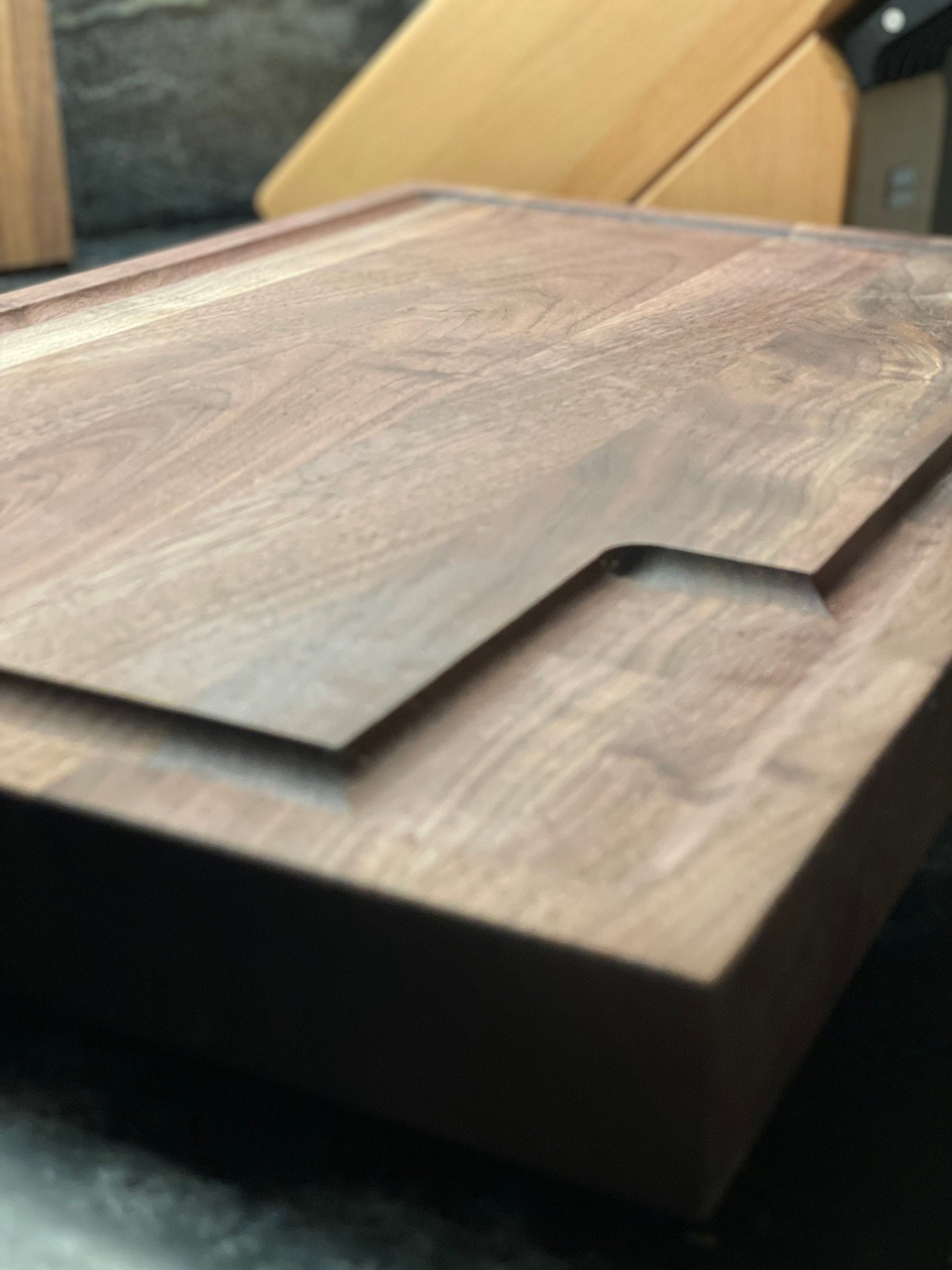 Solid Walnut Cutting Board with Personalized Engraving