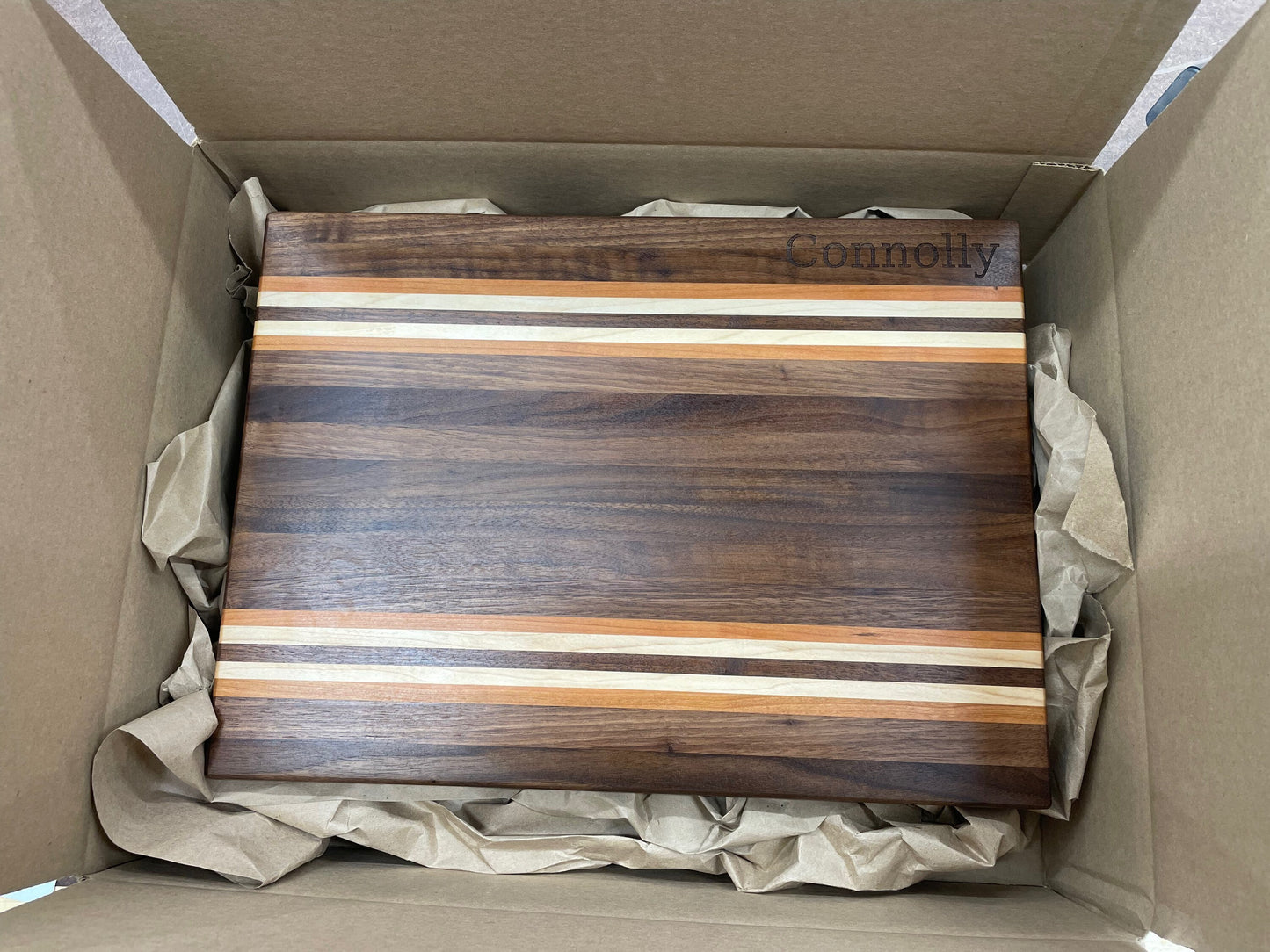Walnut Cutting Board (Heritage) for Rustic Kitchen, Wooden Charcuterie w/ Custom Engraving available
