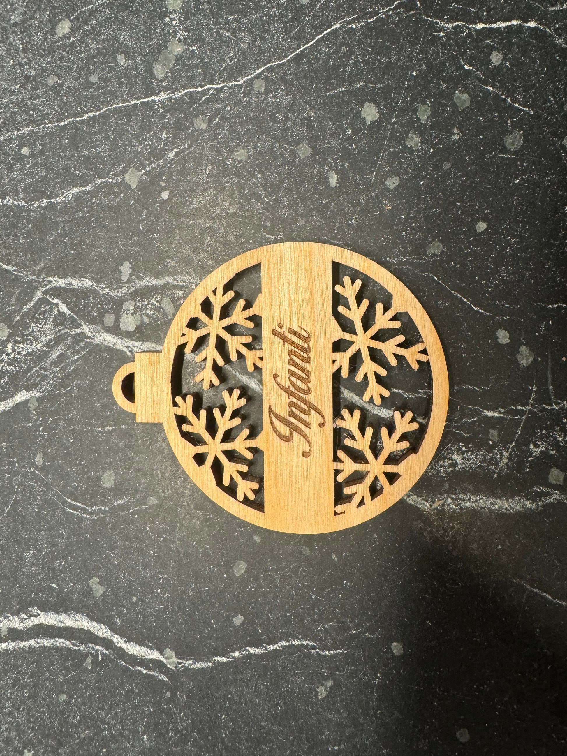 Engraved Family Christmas Ornament