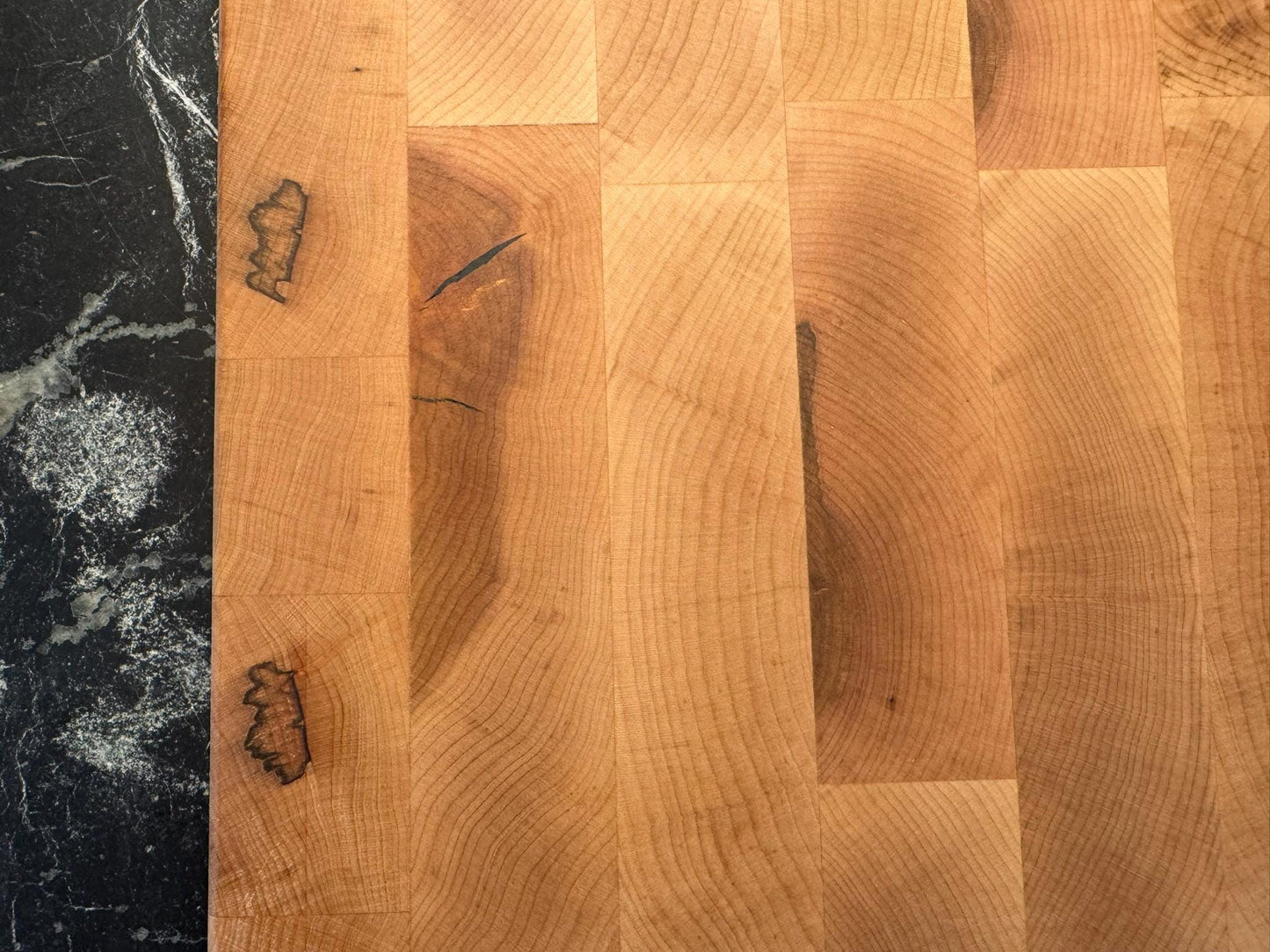 Rustic Maple End Grain Cutting Board – Farmhouse Style | “Country Kitchen” Butcher Block | Handmade Wood Cutting Board