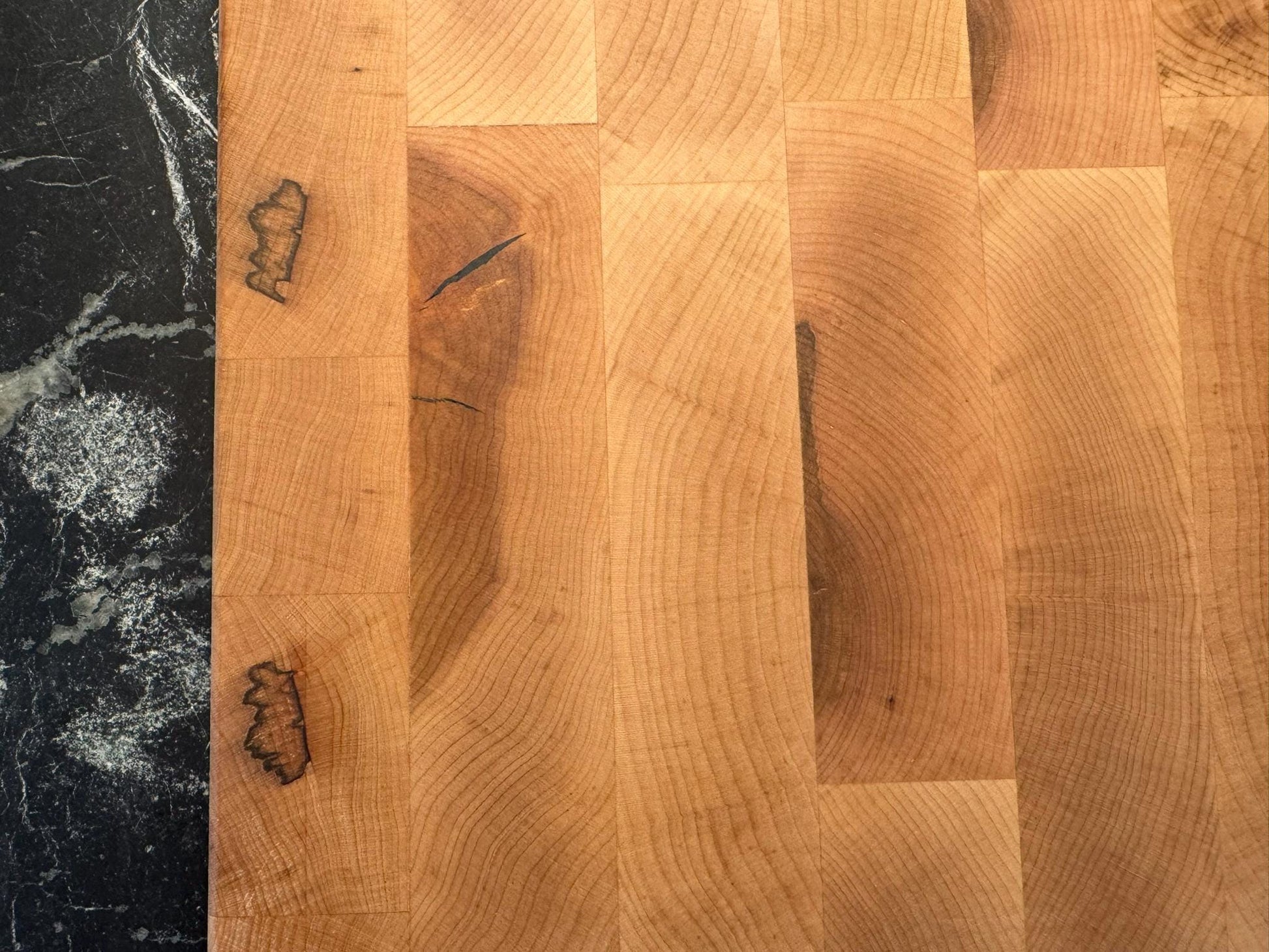 Rustic Maple End Grain Cutting Board – Farmhouse Style | “Country Kitchen” Butcher Block | Handmade Wood Cutting Board