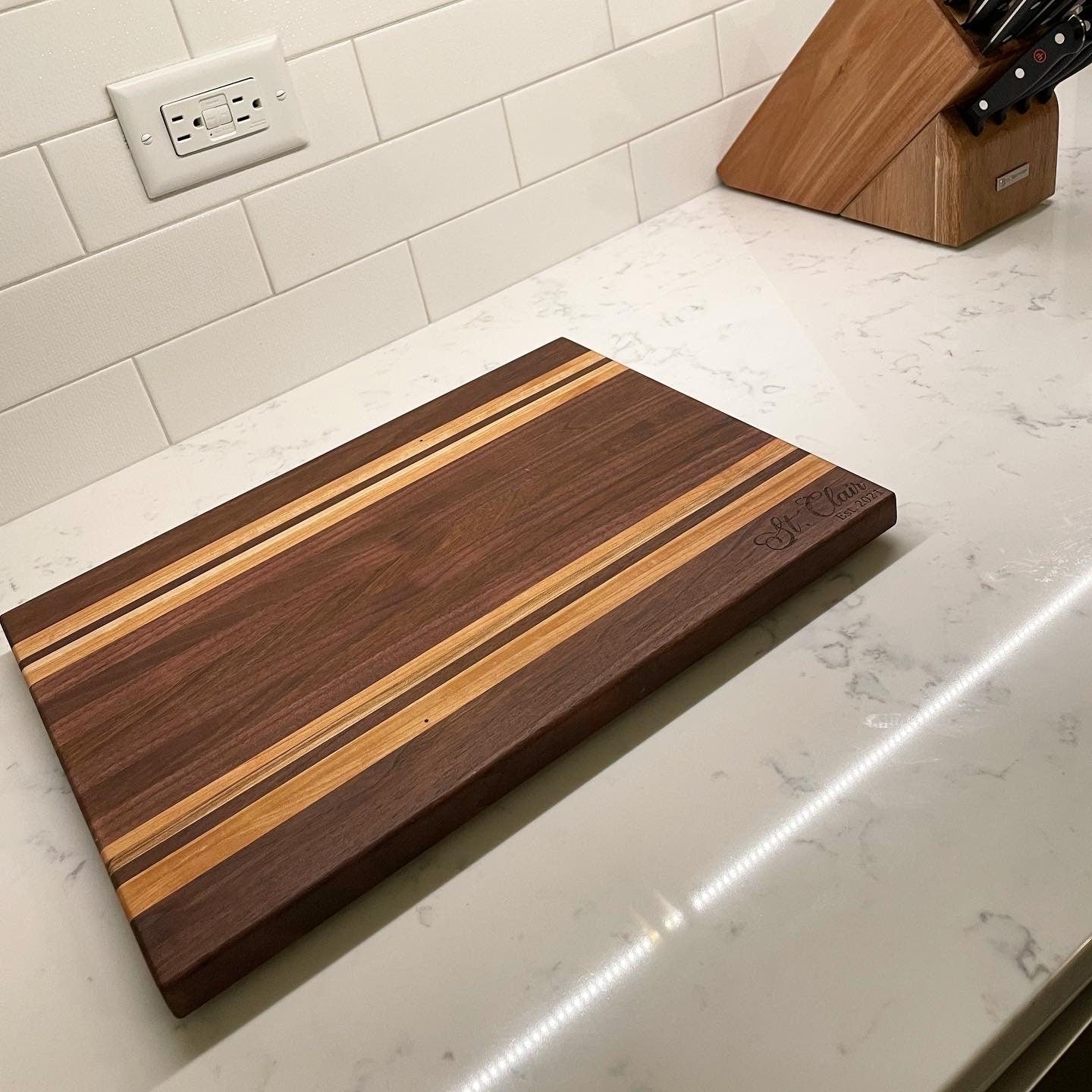 Walnut Cutting Board | Next Day Shipping | Custom Engraving available