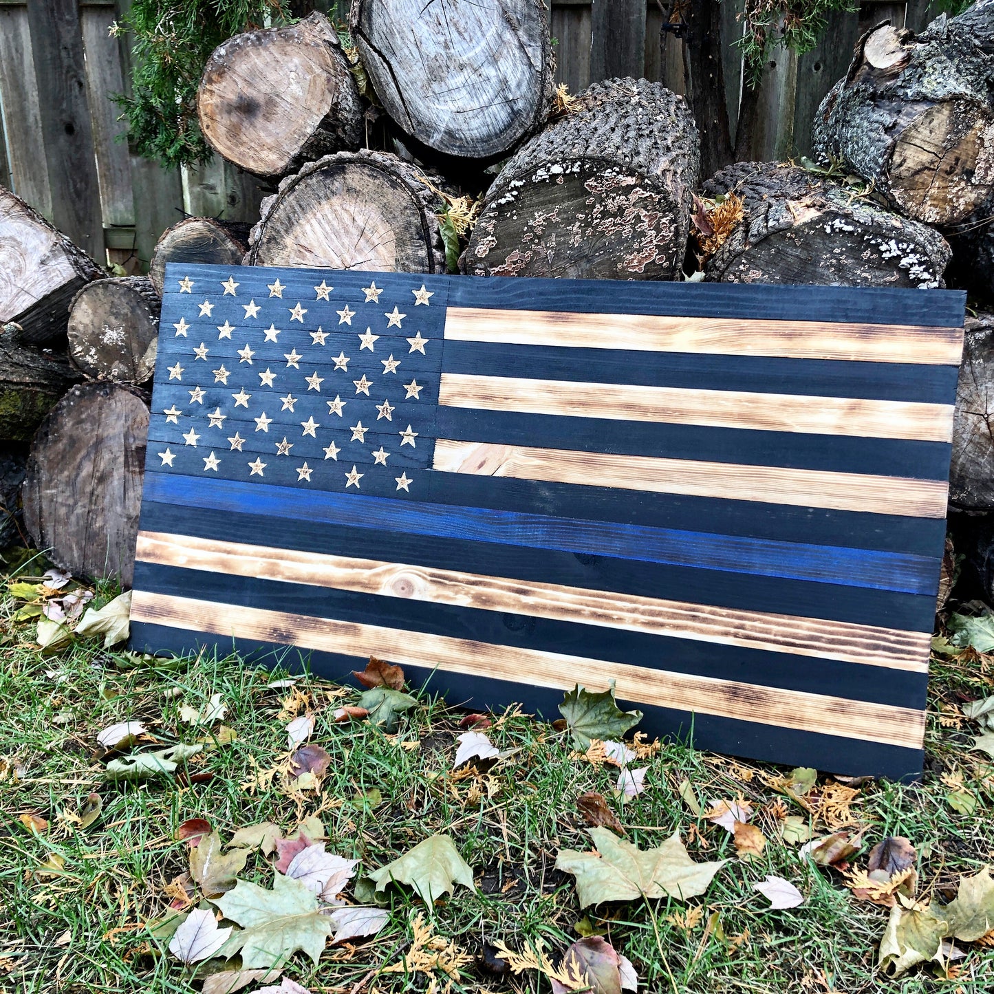 Thin Blue Line - Broad Shoulders Woodworks