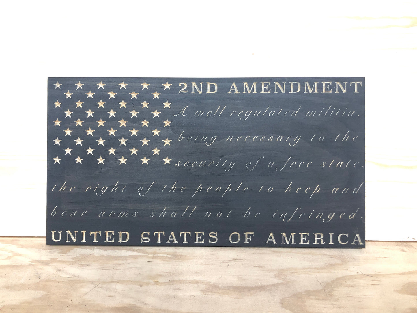 2nd Amendment Flag - Broad Shoulders Woodworks