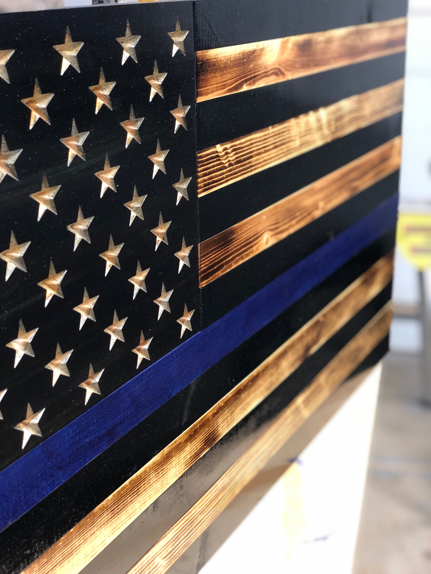 Thin Blue Line - Broad Shoulders Woodworks